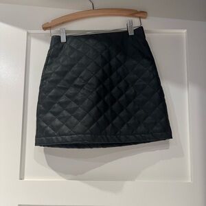 Size 0 steve madden leather skirt